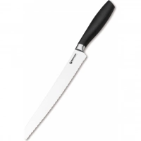 Кухонный хлебный нож Bker Core Professional Bread Knife, 220 мм, сталь X50CrMoV15, рукоять пластик купить в Новосибирске