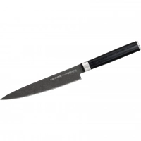 Кухонный нож Samura Mo-V Stonewash 150 мм, сталь AUS-8, рукоять G10 купить в 