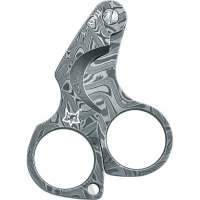 Нож для сигар Fox Damascus Figaro Cigar Cutter, сталь дамаск, рукоять дамаск купить в Новосибирске