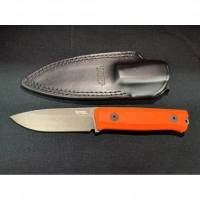 Нож LionSteel Bushcraft-R, сталь Sleipner, рукоять G10, оранжевый купить в Новосибирске