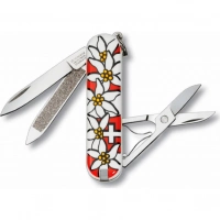 Нож перочинный Victorinox Edelweiss 0.6203.840 58мм 7 функций дизайн рукояти Эдельвейс купить в Новосибирске