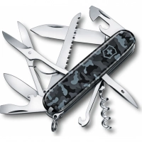 Нож перочинный Victorinox Huntsman 1.3713.942,91 мм, 15 функций, морской камуфляж купить в Новосибирске