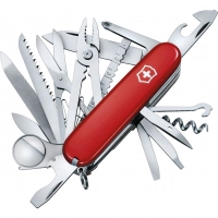 Нож перочинный Victorinox SwissChamp, сталь X55CrMo14, рукоять Cellidor®, красный купить в Новосибирске