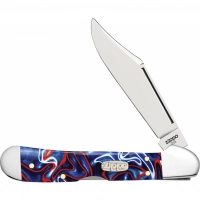 Нож перочинный ZIPPO Patriotic Kirinite Smooth Mini Copperlock, 92 мм, синий + ЗАЖИГАЛКА ZIPPO 207 купить в Новосибирске