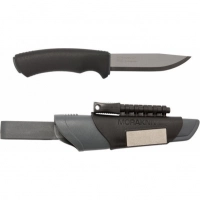 Нож с фиксированным лезвием Morakniv Bushcraft Survival, сталь Sandvik 12C27, рукоять пластик/резина купить в Новосибирске