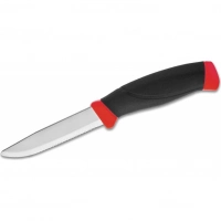 Нож с фиксированным лезвием Morakniv Companion F Rescue, сталь Sandvik 12С27, рукоять резина/пластик купить в Новосибирске