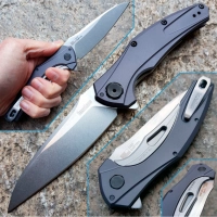 Нож складной Bareknuckle — Kershaw 7777, сталь Sandvik 14C28N, рукоять серый анодированный алюминий купить в Новосибирске