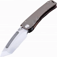 Нож складной Medford Marauder Tanto, сталь D2 Tool Steel, рукоять титановый сплав, бронзовый купить в Новосибирске