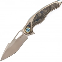 Нож складной Rikeknife Unicorn, сталь M390, Blue Carbon купить в Новосибирске