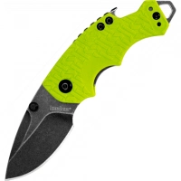 Нож складной Shuffle — KERSHAW 8700LIMEBW, сталь 8Cr13MoV c покрытием BlackWash™, рукоять текстурированный термопластик GFN зелёного цвета купить в Новосибирске