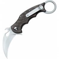 Складной нож Fox IKBS Ball Bearing Karambit, сталь Elmax, рукоять титановый сплав 6Al4V, чёрный купить в Новосибирске